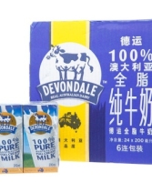 澳大利亚 进口牛奶 德运 （Devondale ）全脂牛奶200ml*24整箱装